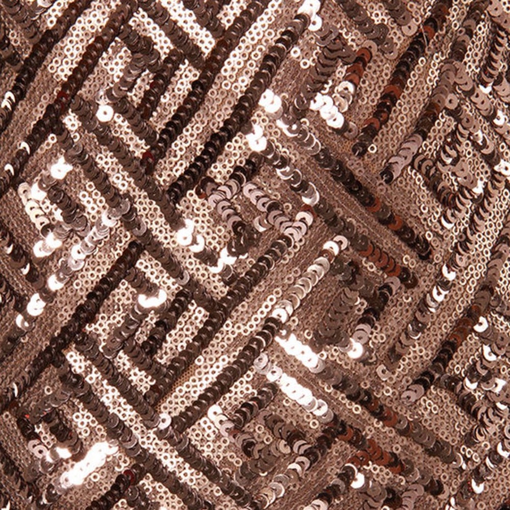 Dress the Population Mia Bronze Sequin Mini Dress Sz S - Picture 7 of 11